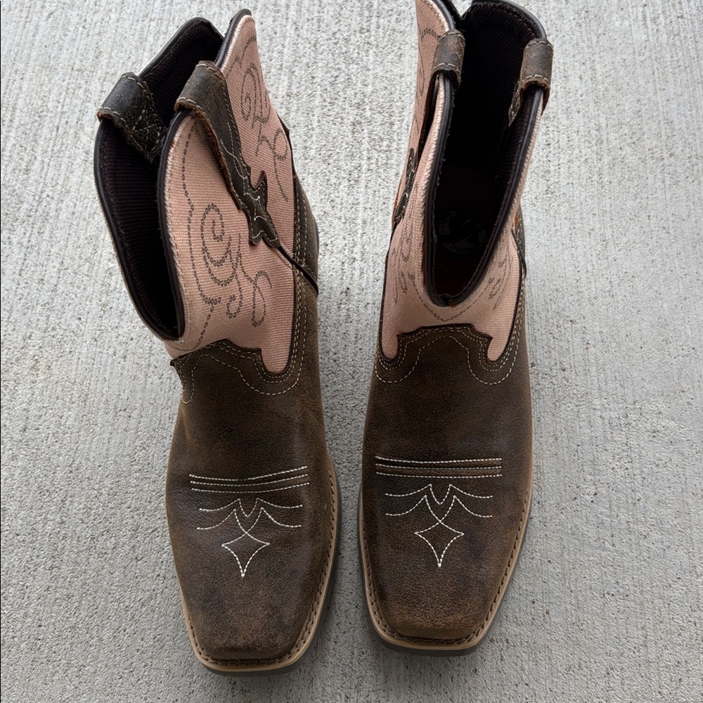 NEW Justin Boots 6” Chellie Quake Boot in Brown Cream Women’s 8B - Picture 4 of 9